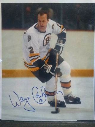 Wayne Cashman Boston Bruins Autographed Signed 8x10 Photo With