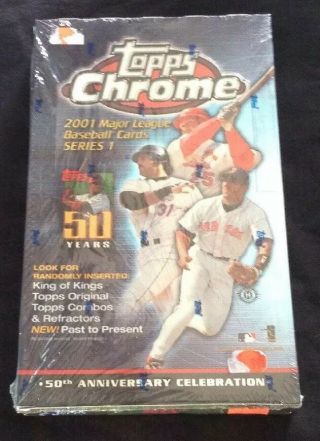 2001 Topps Chrome Series 1 Baseball Hobby Box Factory
