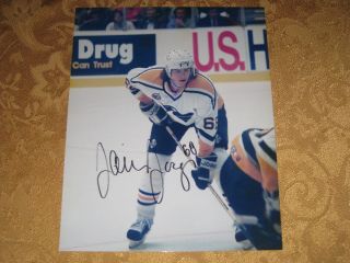 Jaromir Jagr Autographed Pittsburgh Penguins 8x10 Photo Nhl Hofer Full Name Auto