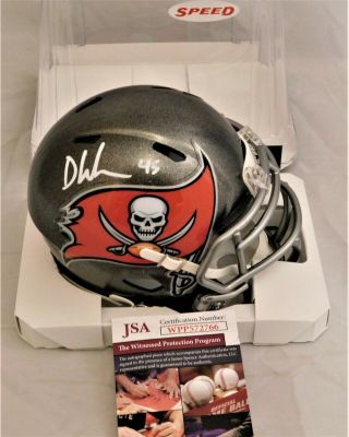 Devin White Signed / Autographed Buccaneers Authentic Speed Mini Helmet Jsa