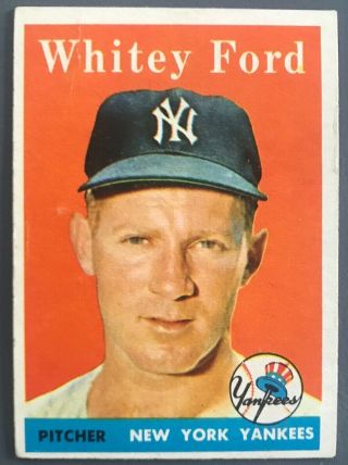 Whitey Ford 1958 Topps Card 320 York Yankees