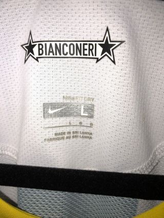 Nike Fit Dry Black/White Stripe Juventus Soccer Jersey Size Large 7