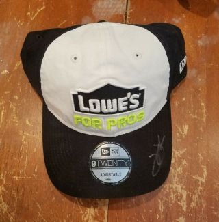 Jimmie Johnson Autographed Lowes Hat Cap Nascar