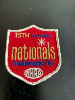 Vintage 1969 15th Annual Nhra Indy Nationals Patch