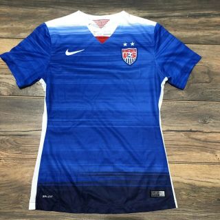 Usa Womens Nike Dri Fit Soccer Jersey World Cup 2015 National Team Uswnt Size S