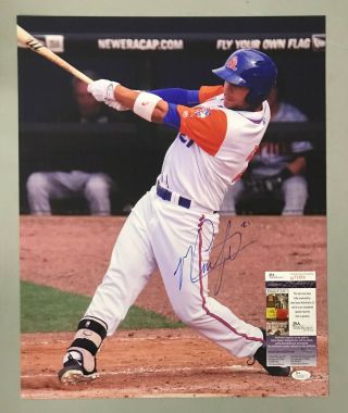 Michael Conforto Signed 16x20 Photo Autographed Auto Jsa York Mets