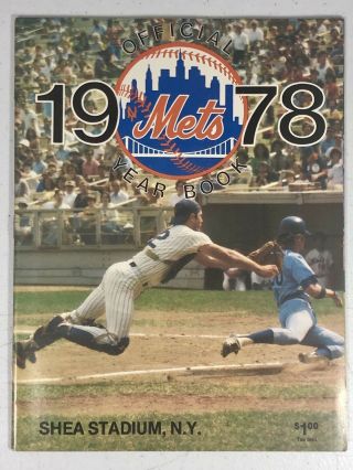 1978 York Mets Official Yearbook Shea Stadium Kranepool Harrelson Koosman