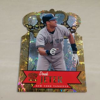 2000 Pacific Gold Crown Die - Cuts 22 Derek Jeter York Yankees Baseball Card