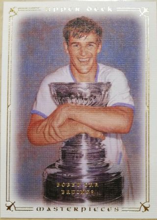 Nhl Upper Deck Masterpieces Bobby Orr Stanley Cup 82 Hockey Card