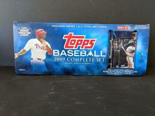2009 Topps Baseball Complete Factory Set 1 - 660 Babe Ruth Gold Box Open