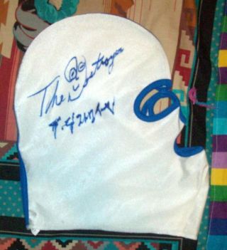 The Destroyer Dick Beyer Autographed Wrestling Mask - Olympic Auditorium,  Ajpw
