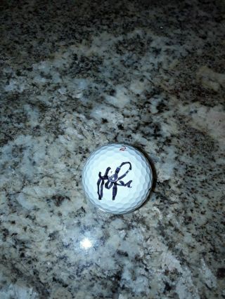 Justin Rose Hand Signed Titleist Golf Ball Pga Star