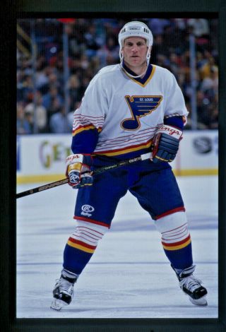 Brett Hull St Louis Blues Nhl Hockey 35mm Color Slide (file - 00505)