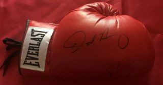 Oscar De La Hoya Signed Autographed Red Everlast Boxing Glove Golden Boy