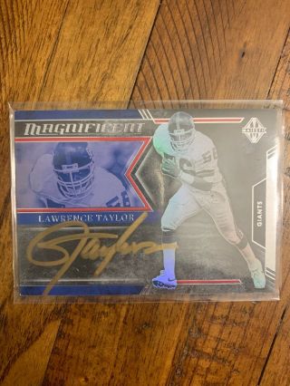 Lawrence Taylor 2019 Panini Majestic Magnificent Gold Ink Autograph Auto 13/15