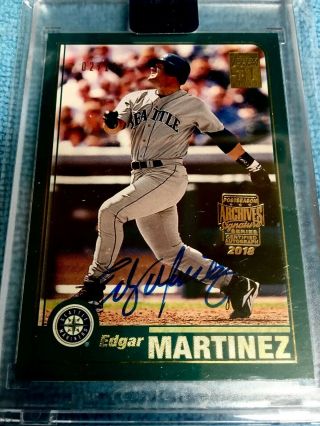 2018 Archives Signature Series Edgar Martinez Auto - Sp 2/10 - Seattle Mariners