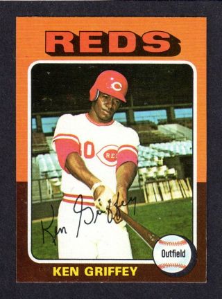 1975 Topps Mini 284 Ken Griffey Sr Cincinnati Reds Ex -,  A