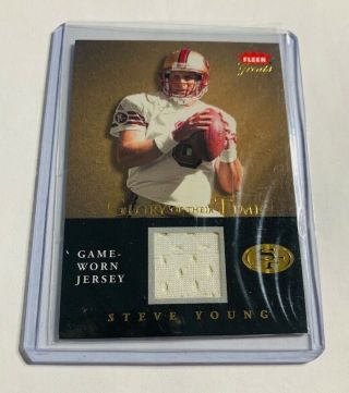 K1486 - Steve Young - 2004 Fleer Greats - Glory Of Their Time - Jersey - 49ers