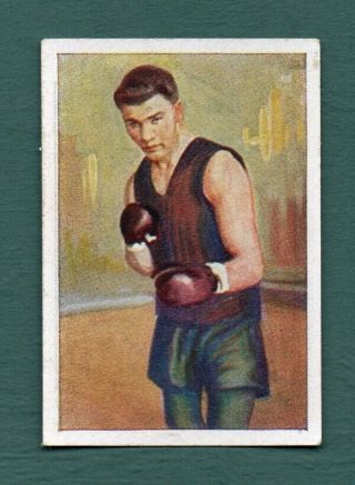 Max Schmeling 1928 German Issue Boxing Card Salem Die Welt In Bildern