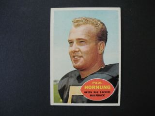 1960 Topps Football Paul Horning 54 Nr -