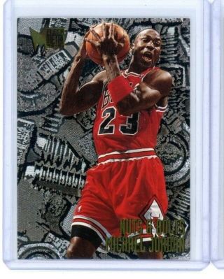 1995 - 96 Fleer Metal Michael Jordan Chicago Bulls 212 Nuts And Bolts