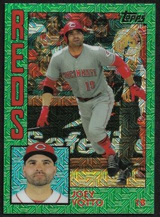 2019 Topps Series 2 Joey Votto Silver Pack 1984 Green Refractor /99 Reds Sp