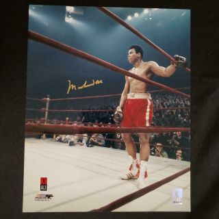 Muhammad Ali Signed Autographed 8x10 Photo W/ Ali Holo