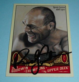Ufc Mma Legend Randy Couture Autographed Signed Card