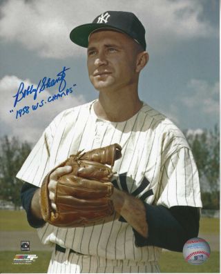 Ny Yankees Pitcher Bobby Shantz Autographed 8x10 Photo 1958 Ws Champs Added
