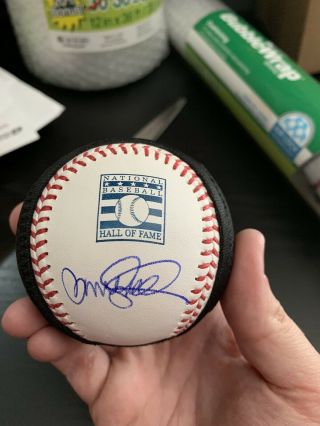 Chicago Cubs Ryne Sandberg Signed Baseball Hall Of Fame Hof Autograph