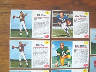 8,  NR - MT 1962 POST CEREAL FOOTBALL CARDS,  6 HORNUNG,  30,  66,  (2) 70,  85,  98 KILMER,  104 2
