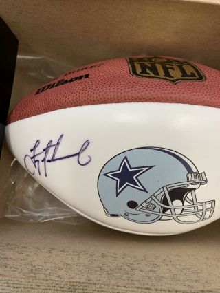 Authentic Autographed Troy Aikman ‘the Duke’ Nfl Dallas Cowboys Signed Football