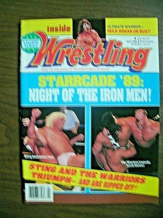 Inside Wrestling 4/90 Road Warriors Sting Ultimate Warrior Sawyer Dustin