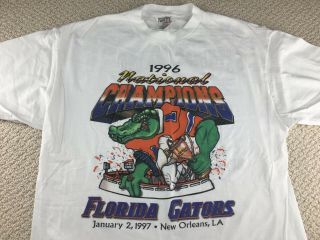 Vintage Florida Gators Shirt L 1996 Sugar Bowl University Uf Football Jersey Hat