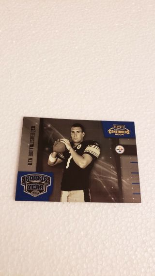 Ben Roethlisberger 2004 Playoff Contenders Roy - 1 Rc 222/750 Pittsburgh Steelers