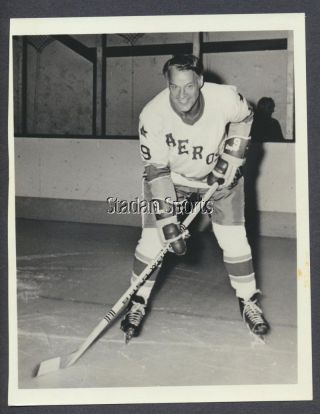 Vintage Gordie Howe Houston Aeros Press Photo Wha Hockey Pic Detroit