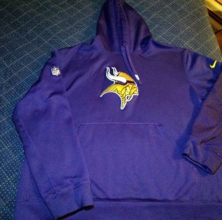 Minnesota Vikings Therma Fit On - Field Apparel Hoodie Sweatshirt Size Xxl