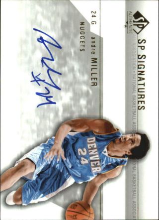 2003 - 04 Sp Authentic Signatures Nuggets Basketball Card Amj Andre Miller Auto