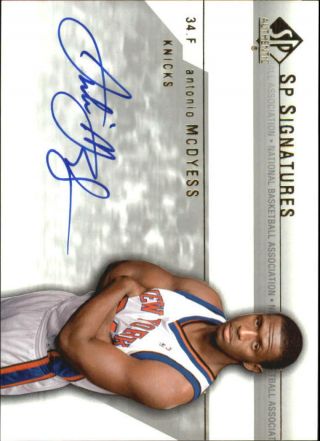 2003 - 04 Sp Authentic Signatures Knicks Basketball Card Ada Antonio Mcdyess Auto