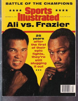 September 30,  1996 Muhammad Ali & Joe Frazier Sports Illustrated No Label