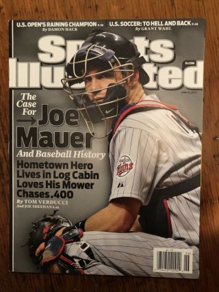 Joe Mauer - Minnesota Twins - Sports Illustrated,  06/29/2009 - No Label