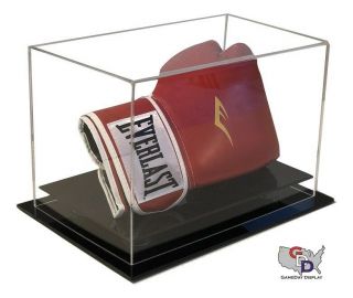 Acrylic Desk Or Table Top Horizontal Boxing Glove Display Case Gameday Display