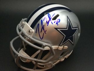 Zack Martin Dallas Cowboys Autographed/signed Mini Helmet W/