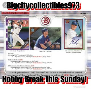 Tampa Bay Rays 2019 Bowman Baseball Hobby 1/4 Case Break - 3 Box Break 15