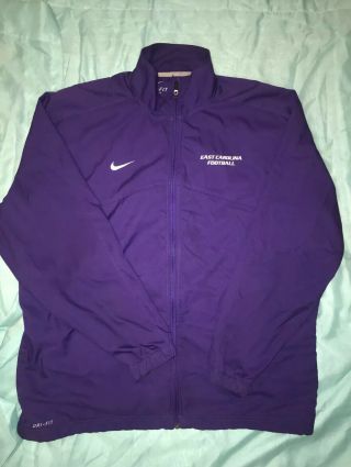 Nike East Carolina University (ecu) Football Dri - Fit Purple Jacket Xxl