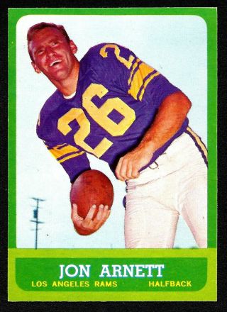 1963 Topps Football Card John Arnett Rams 40 Near