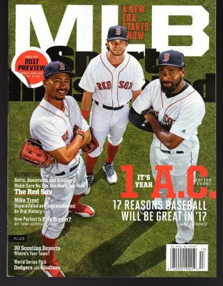 Sports Illustrated 2017 Boston Red Sox Rf Mookie Betts Nr/mint Newsstand
