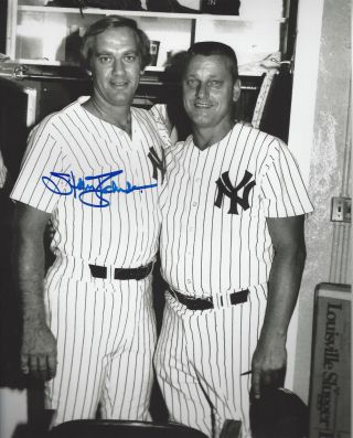 Ny Yankees Stan Bahnsen Autographed 8x10 Photo With Roger Maris,  Bonus 4x6