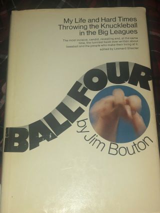 Ball Four By Jim Bouton 1970 1st Edition 7th Printing Hard Bound Dust Jacket