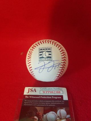 Frank Thomas Signed Hof Logo Baseball Autographed Jsa Witnessed White Sox